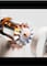 Radiotronics Wireless Ion Hair Dryer 2100W Travel Hair Dryer, 3 Heat & 2 Separate Fan Levels, Hair Dryer Rechargeable for Hairstyle, 1 Orange White