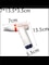 Radiotronics Wireless Ion Hair Dryer 2100W Travel Hair Dryer, 3 Heat & 2 Separate Fan Levels, Hair Dryer Rechargeable for Hairstyle, 1 Orange White