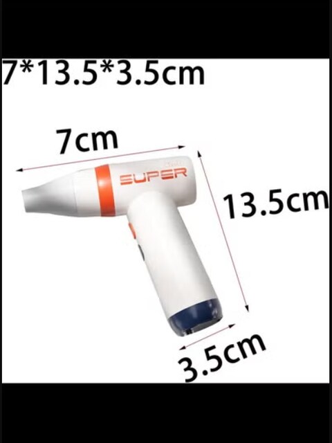 Radiotronics Wireless Ion Hair Dryer 2100W Travel Hair Dryer, 3 Heat & 2 Separate Fan Levels, Hair Dryer Rechargeable for Hairstyle, 1 Orange White