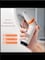 Radiotronics Wireless Ion Hair Dryer 2100W Travel Hair Dryer, 3 Heat & 2 Separate Fan Levels, Hair Dryer Rechargeable for Hairstyle, 1 Orange White