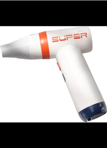 Radiotronics Wireless Ion Hair Dryer 2100W Travel Hair Dryer, 3 Heat & 2 Separate Fan Levels, Hair Dryer Rechargeable for Hairstyle, 1 Orange White