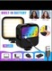 RGB Video Light, Camera Light, 360&deg; Full Color Portable Photography Lighting, 1800mAh Rechargeable Selfie Light with 3 Cold Shoe Mounts