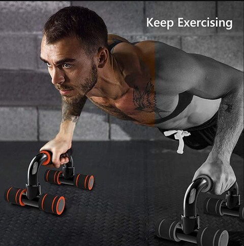 Radiotronics Durable and Ergonomic Plastic Push-Up Bar for Enhanced Upper Body Workouts