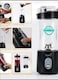Personal Blender, Smoothie Blender Portable Small Mini Blender Bottles shaker for Shakes, Rechargeable for kitchen Sports Travel with Ice Tray (Black pro)