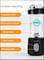 Personal Blender, Smoothie Blender Portable Small Mini Blender Bottles shaker for Shakes, Rechargeable for kitchen Sports Travel with Ice Tray (Black pro)
