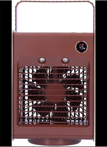 2 in 1 Desktop Air Cooler Fan for Home Oscillating Spray Humidification Fan with Light USB Charging