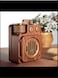 Retro Radio Bluetooth Speaker, Clear Sound Portable Wireless Retro Speaker for Kitchen Table Old Fashion Style Brown