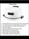 2000W Electric Pizza Oven, Outdoor Indoor Portable 12 Inch Countertop Pizza Maker Machine, Pizza Maker Pan for Home (US Plug 110V)