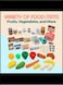Kids Play Supermarket Set with Scanner -  47 Piece Complete Playset with Cash Register Credit Card Machine Scanner Shop Trolley and Food Gift for Boys and Girls
