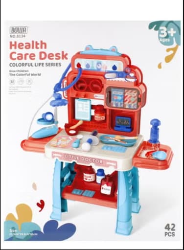 Educational Role Play Medical Toy Kids Simulation Doctor Medical Play Table 42pcs