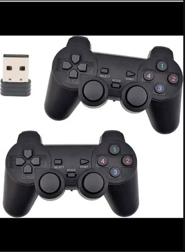 2.4GHz USB Twins Wireless game Controller Gamepad Joystick With WIN98/2000/X/2003VISTA/WIN7 SYSTEM TV Box