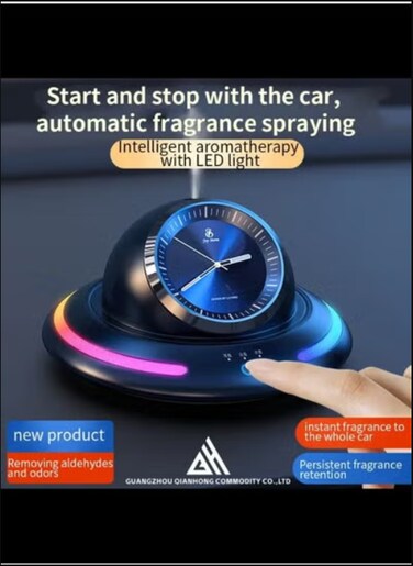 Car perfume Intelligent Clock Diffuser Car Air Purifier Fragrance For Cars Intelligent Car Aromatherapy Instrument perfume