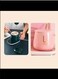 Ceramic Cup Heating Coaster Set 55℃ Constant Temperature Cute Cup Warmer Set for Homes Office Gifts (Pink)