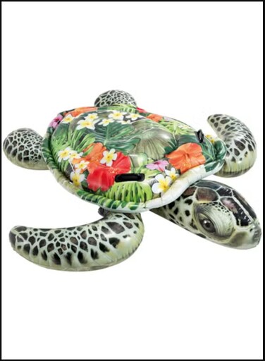 Water Toy Row Float Water Inflatable Turtle Toy Floating Row Inflatable Swimming Pad Water Cushion Summer Swimming Pool Decoration Adults Children