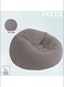 Beanless Bag Chair Inflating Furniture - Bean Bag - 1.14 m x 1.14 m x 71 cm, Grey