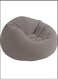 Beanless Bag Chair Inflating Furniture - Bean Bag - 1.14 m x 1.14 m x 71 cm, Grey