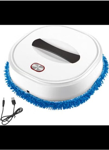 Mopping Robot, USB Rechargeable Robot Vacuum Cleaner and Mop, Reusable Floor Mopping Machine, Automatic Dry and Wet Robot Mop Sweeping Cleaner
