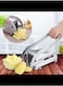 Stainless Steel Potato Cutter French Fry Cutter Veg Slicer Potato Chipper Home Kitchen Tool for Vegetable Fruit