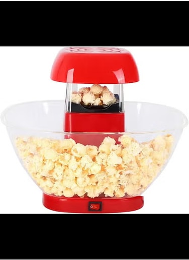 Popcorn Maker Popper, Electric Hot Oil Popcorn Machine with Clear Bowl, Great for Home Party Watching Movies in Home with Family