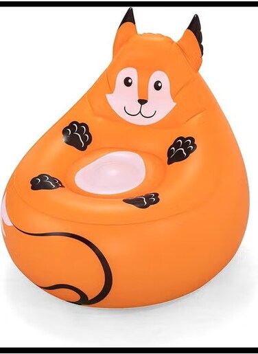 Inflatable Lounger - Premium 4-in-1 Inflatable Chair to Single Air Bed - Convenient Folding Design