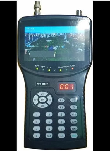 Radiotronics Digital Satellite Finder KPT-255H+ AHD TVI CVI DVB-S2 Digital Satellite Finder Meter CCTV Camera Lcd Backlight Kpt-255h Plus Button 4.3 Inch Multiple Applicable Scenarios