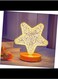 Small Table Star Desk Lamp Baby Night Light, Chrilden Nightstand Lamps Kid Night Light Bedroom Lights Decor Wooden Ornaments Girl Heart Child