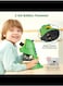 Kids Microscope 40X-400X, Beginner Microscope Kit with Microscope Slides &amp; LED Light, Science Experiment STEM Kit Fits for Ages 5 to 12