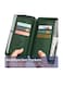 iPhone 11 Pro Zipper Wallet Case with Card Holder Strap Protective Leather Flip Folio Cover Phone Case for Women (Green)