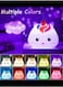 Unicorn Night Light Kids LED Lights USB Rechargeable Colours Changing Nightlight Battery Cute Childs Unicorn Lamps Gifts for Girls Children Bedroom
