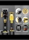 Professional Hair Clippers Set for Men, Cordless Barber Kit for Haircut, Hair Cutting Kit with LED Display &amp; Rechargeable USB, Gifts for Men (Black Gold)