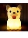 Radiotronics Puppy Night Light for Kids, Cute Silicone Baby Night Light, Room LED Rechargeable Tounch Lamp, 20 Minutes Timer Nursery Night Light Gifts for Girl Boy