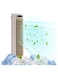 USB Bladeless Tower Fan for Bedroom, 12.3&quot; Tower Fans Oscillating Quiet, 3 Speeds Cooling Fan for Room, Horizontal/Vertical Floor Fan (white)