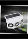Solar Fan Cooler Solar Car Ventilation Fan Air Conditioner for Window Fan Car Window Fans Car Fan Car Air Freshener Fan Auto Fan Cooling Fan White Abs Air Outlet