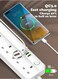 Radiotronics Power Strip With USB Port and Switch Button Extension Power Socket 2500 W 5 OUTLETS 4 USB PD/QC 3.0 Total 20 W