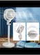 USB Floor fan Portable Standing Fan Oscillating Pedestal Fan with Remote Controller Night Light,140&deg; Swivel Pedestal Fans with 9H Timer 5 Speeds Adjustable