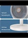 USB Floor fan Portable Standing Fan Oscillating Pedestal Fan with Remote Controller Night Light,140&deg; Swivel Pedestal Fans with 9H Timer 5 Speeds Adjustable