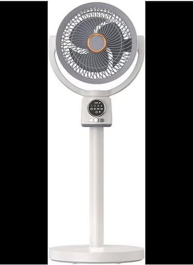 USB Floor fan Portable Standing Fan Oscillating Pedestal Fan with Remote Controller Night Light,140&deg; Swivel Pedestal Fans with 9H Timer 5 Speeds Adjustable