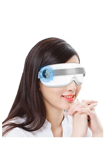 Heated Eye Massager Foldable for Dry Eye, Hot Sleeping Mask SPA Warm Eye Compress with Temperature Control for Stye Blepharitis Chalazion Eye Fatigue or MGD