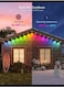 Radiotronics Permanent Outdoor Lights 30M, Smart RGBIC Outdoor Lights with 72 Scene Modes, Work with Alexa, Google Assistant, 72 LED Eaves Lights IP67 Waterproof for Party