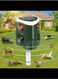 Radiotronics  Solar Cat Repellent, [2024] 360° Ultrasonic Animal Repeller Outdoor IP55 Waterproof 4 Modes Adjustable Fox Deterrent with 3-Side Motion Flashing Lights