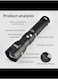 Radiotronics Ultra Powerful LED Flashlight Super Bright Long Range Tactical Zoom Emergency Torch Camping Lantern WIth Power Display Function
