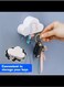 Radiotronics 2 pcs Cloud Key Hook for Wall, Cloud Strong Magnetic Key Holder Adhesive Hook Keys Magnet Holder 1 PC