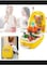 Kitchen Set Pretend Play Toys for Girls with Suitcase Carry Case Little Chef Backpack Series Cooking Toy Accessories (Multicolor)