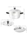 Radiotronics Stainless Steel Idli Cooker for Indian Cooking - Ergonomic Plates - Food Grade Idli Plates For Cooker, Electric Pot, Insta Pot - 3 idli Plates (15 Idlis), 1 patra Plate