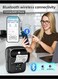 Label Maker- Mini Portable Bluetooth Thermal Label Printer for Clear Label
