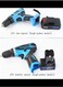 Cordless Drill Multi-function 12v16.8v21v,25v High-power Drill, Two-speed Rechargeable Electric Screwdriver, Lithium Electric Drill for Concrete Wall