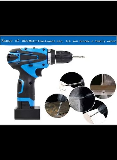 Cordless Drill Multi-function 12v16.8v21v,25v High-power Drill, Two-speed Rechargeable Electric Screwdriver, Lithium Electric Drill for Concrete Wall