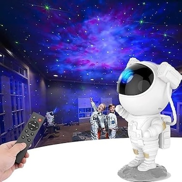 Astronaut Galaxy Projector with Blutooth Speaker, Astronaut Light Projector with Timer &amp; Remote Control, DIY Spaceman Projector Lamp