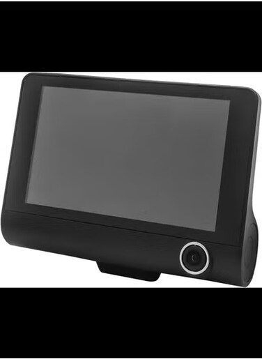 Radiotronics Dash Cam for Cars, Front Rear and Inside Three HD Cameras with Night Vision, 4 Inches Display, Driving Recorder, G-sensor