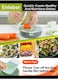 Vegetable Chopper,Multifunctional Mandoline Vegetable Slicer,Pro Onion Chopper Food Chopper Manual Mandolin Slicer